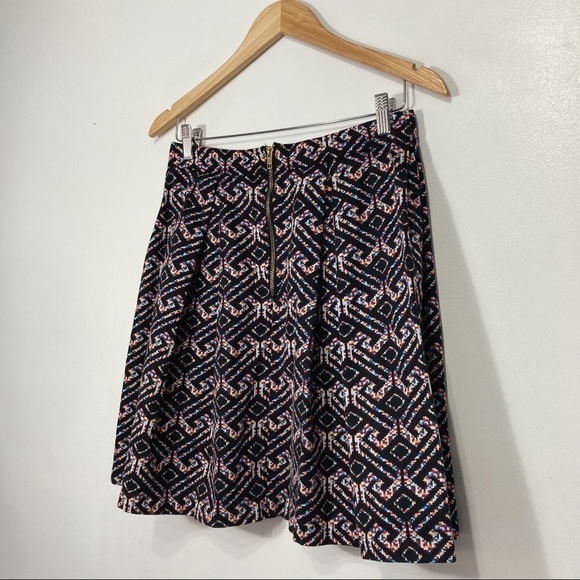 𝅺Kenar Geometric Print Pleated A-Line Mini Skirt Size 6 - Picture 6 of 10